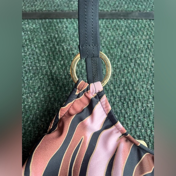 CAROL WIOR / animal print and black swimsuit / 18W - Picture 2 of 11